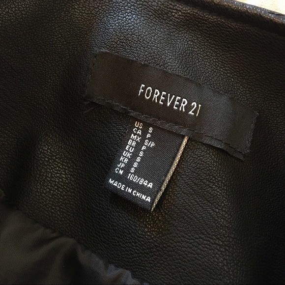 NWOT Forever 21 Faux Leather Jacket - Picture 5 of 8
